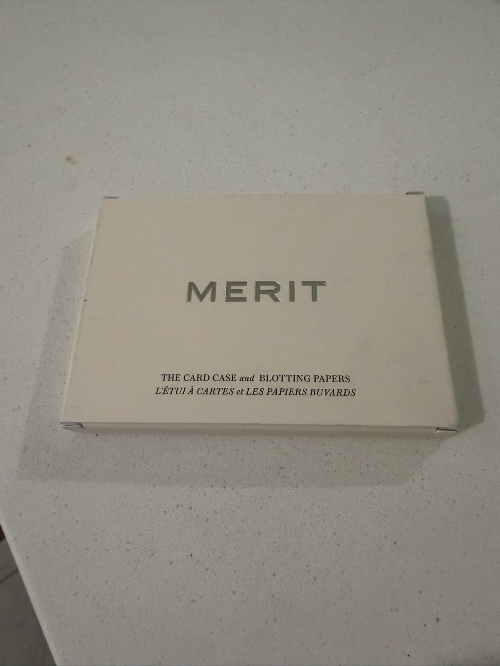 Merit Blotting Papers Card Case - Cream